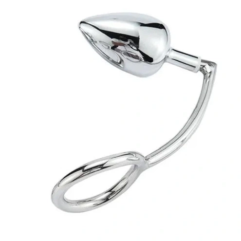 Anal Hooks Stainless Ring with Anal DiscreetChoice 4663 Cock Set Steel Hook 0802